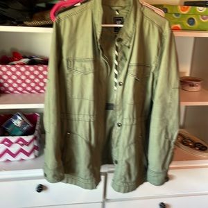 Army green light weight jacket from the gap